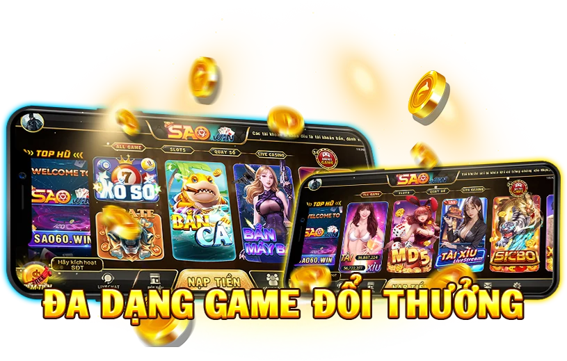 Đa dạng game đổi thưởng