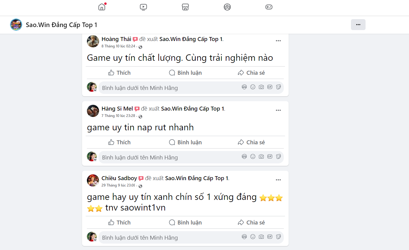 Đánh giá của người chơi Hoàng Thái, Hàng Si Mel, Chiều Sadboy