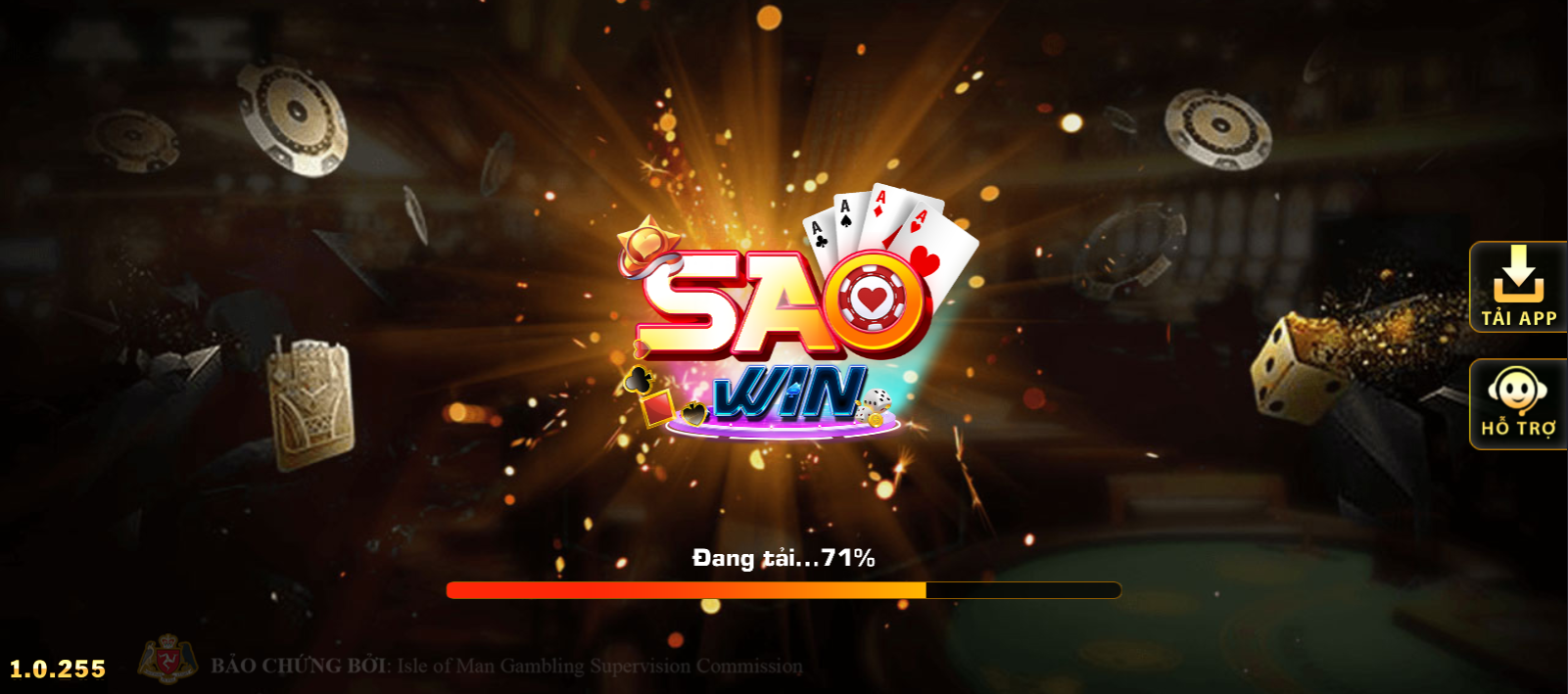 Truy cập vào cổng game Saowin để chơi game